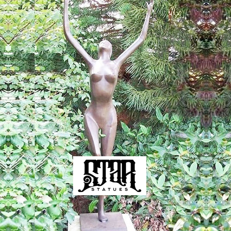 Abstract Life Size Bronze Statue