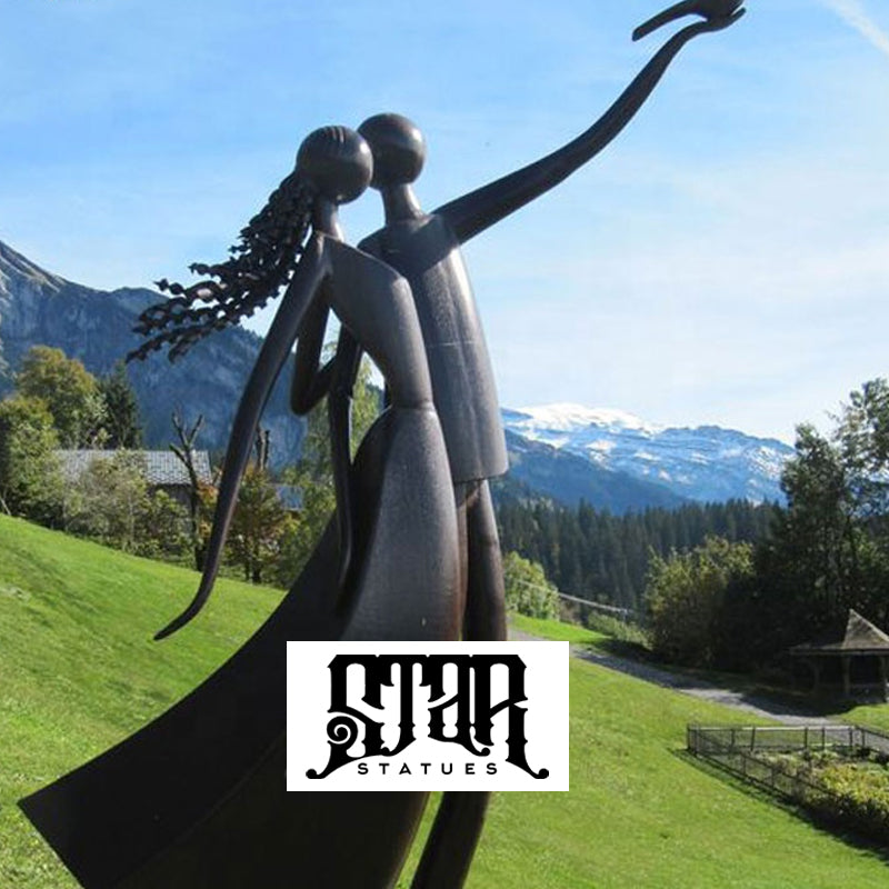 Abstract Life Size Bronze Statue