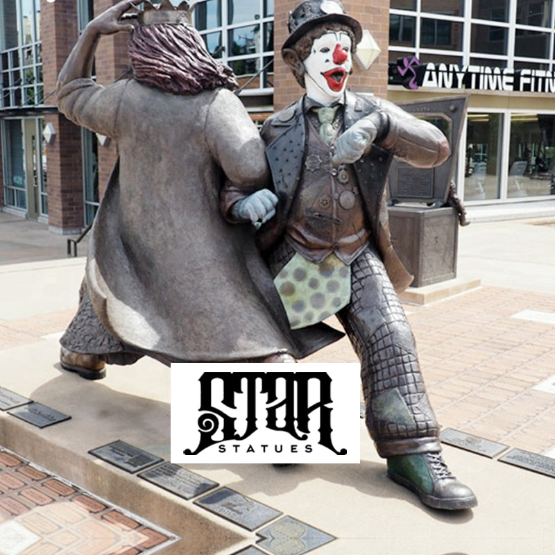 Abstract Life Size Bronze Statue