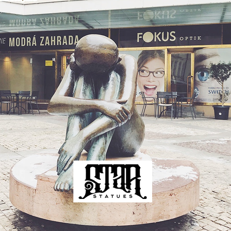 Abstract Life Size Bronze Statue