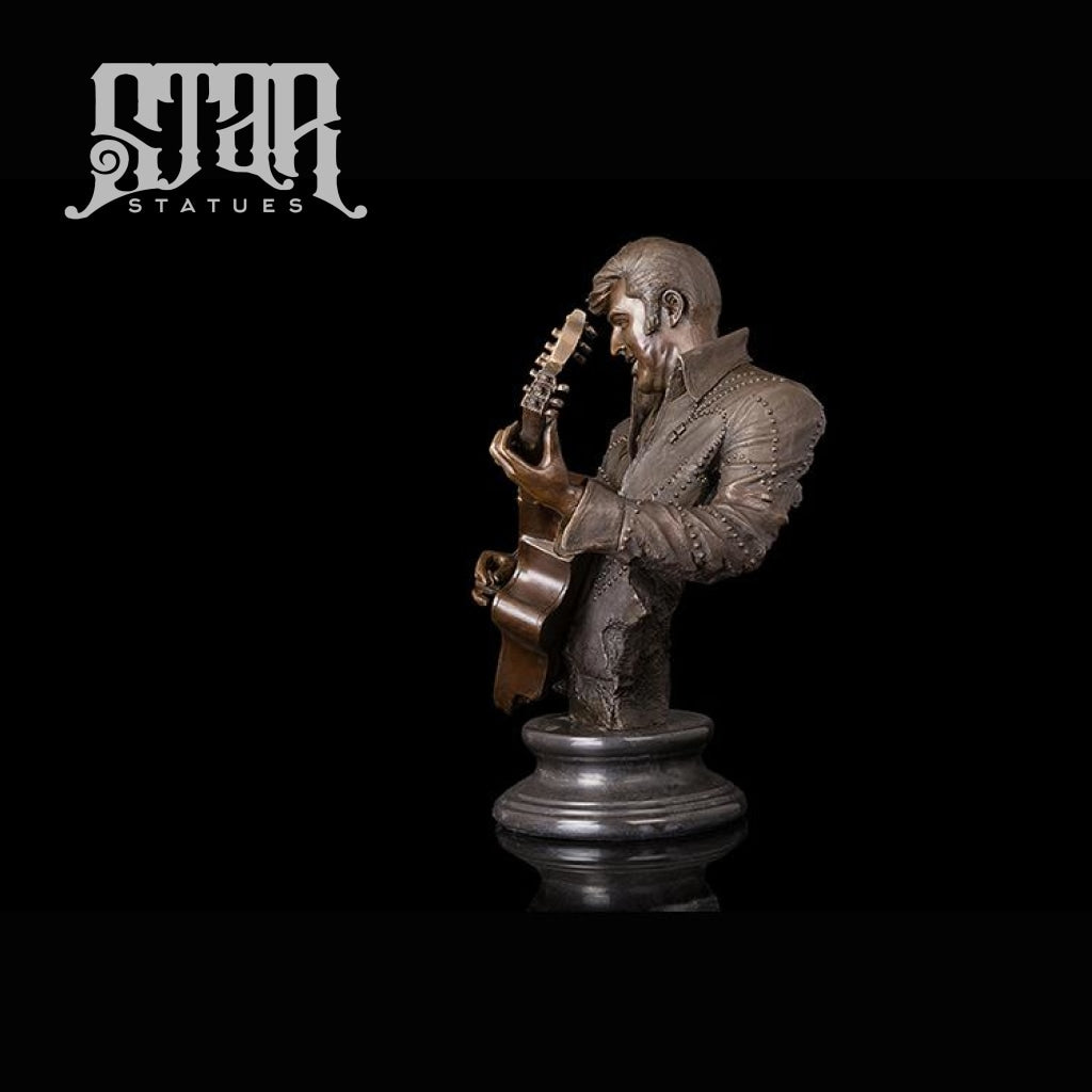 Elvis Presley Playing Guitar | Western Art Sculpture Bronze Statue