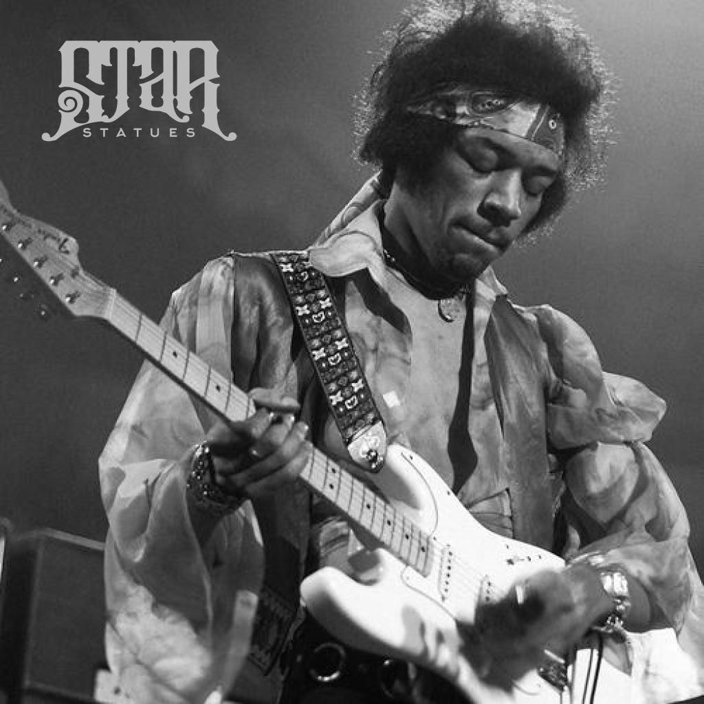 Jimi Hendrix Bronze Statue - Star Statues
