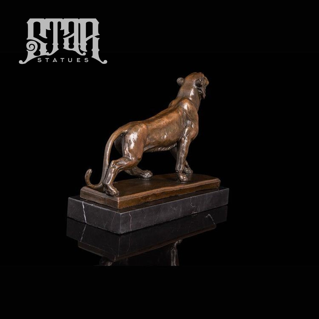 Lion Roaring | Animal and Wildlife Sculpture | Bronze Statue - Star Statues