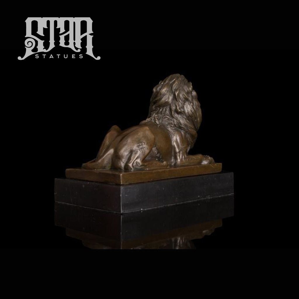 Resting Lion | Animal and Wildlife Sculpture | Bronze Statue - Star Statues