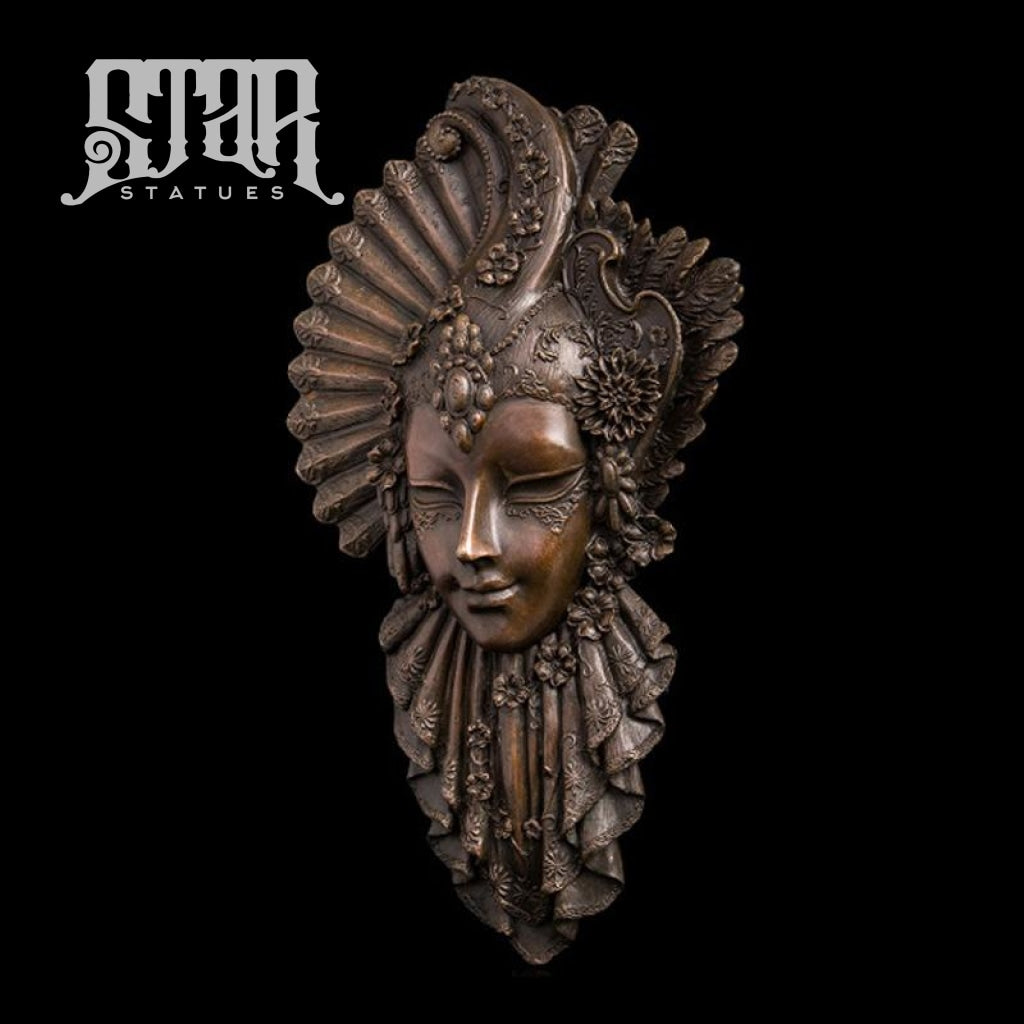 Wall Face Art Ii | Western Sculpture Bronze Statue