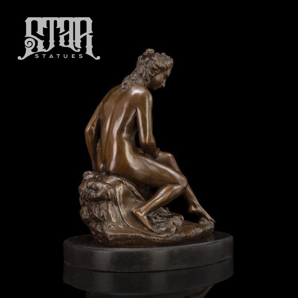 Woman Bathing | Nude and Erotic Sculpture | Bronze Statue - Star Statues