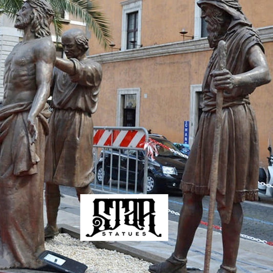 Religious Life Size Bronze Statue