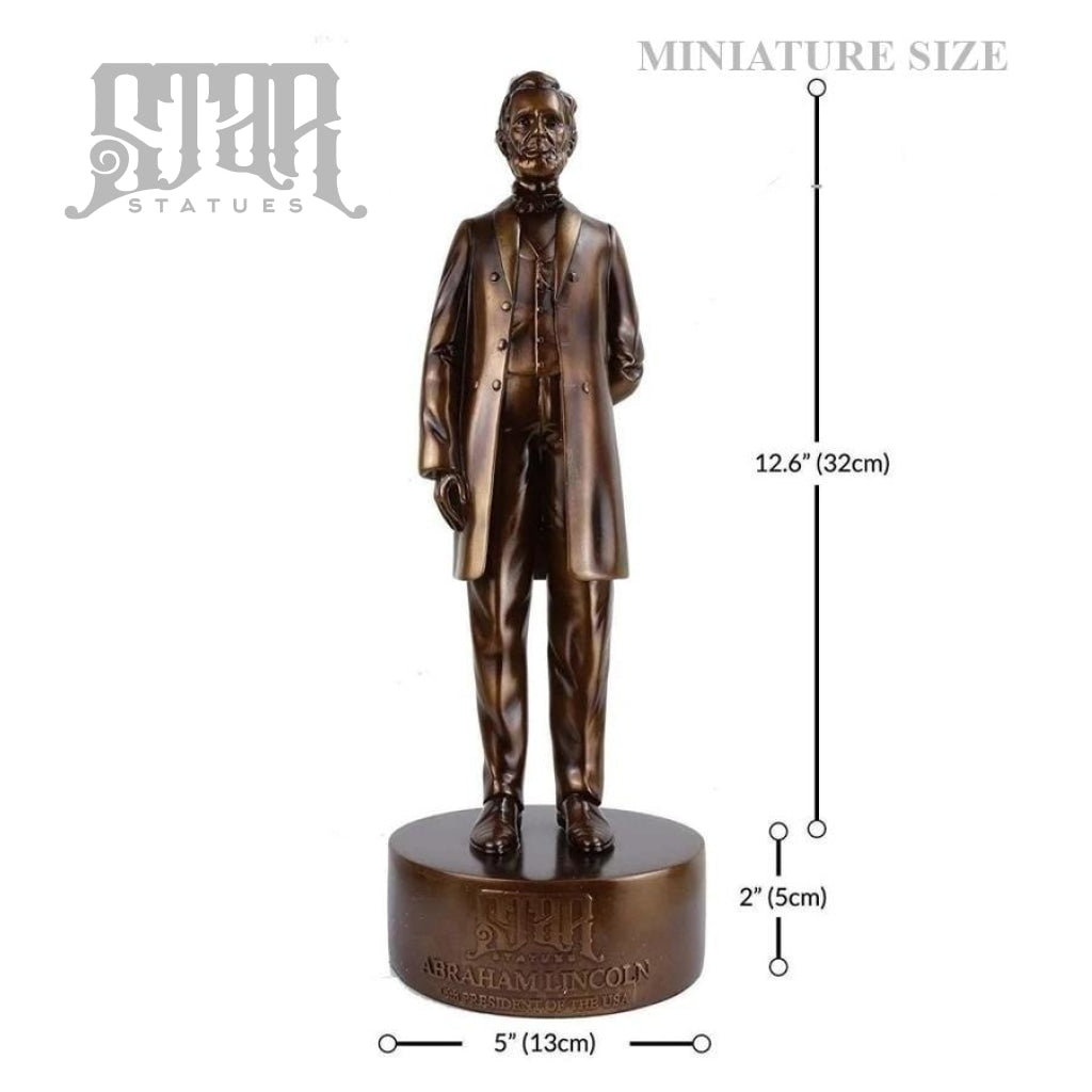 Abraham Lincoln Bronze Statue Miniature