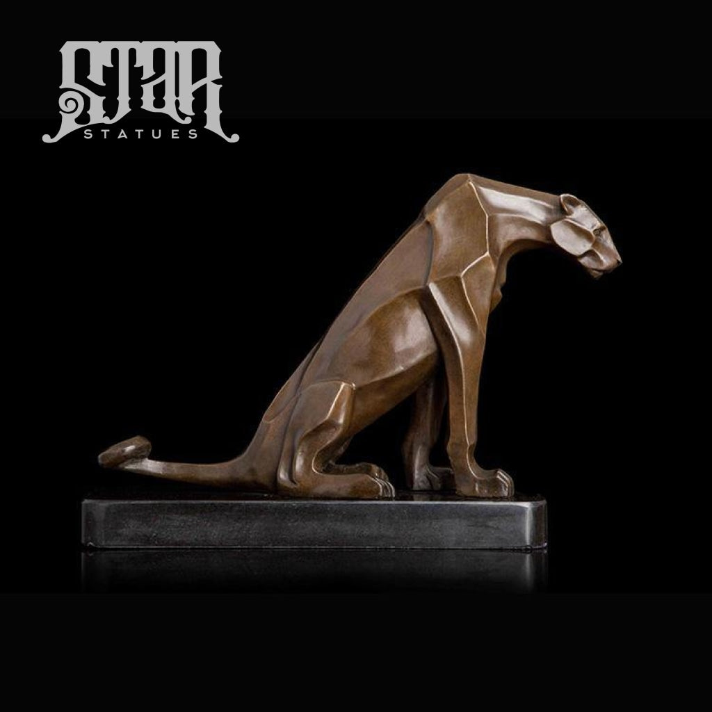 Abstract Leopard | Animal and Wildlife Sculpture | Bronze Statue - Star Statues