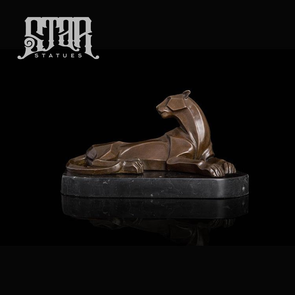 Abstract Lion | Animal and Wildlife Sculpture | Bronze Statue - Star Statues