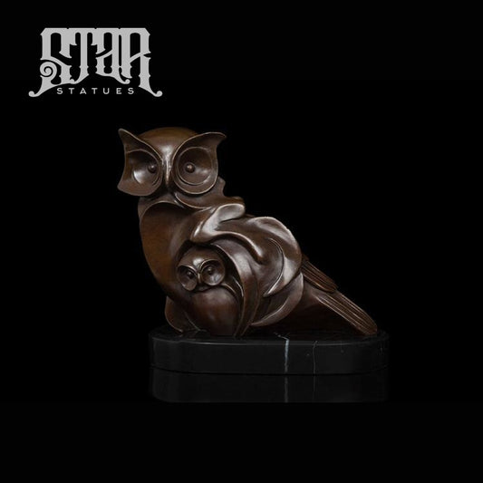 Abstract Owl | Animal and Wildlife Sculpture | Bronze Statue - Star Statues