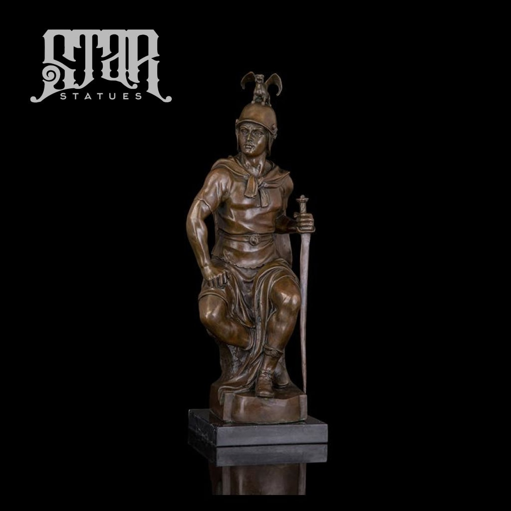 Ancient Warrior | Western Art Sculpture Bronze Statue