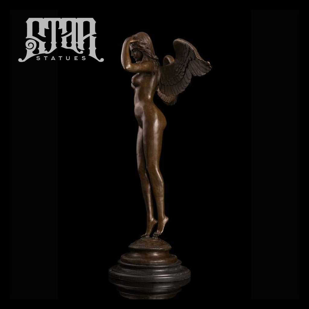 Angel Boy with Wings | Nude and Erotic Sculpture | Bronze Statue - Star Statues