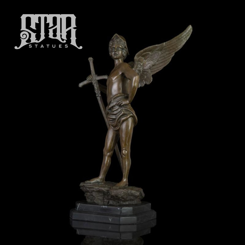 Angel Boy With Wings | Western Art Sculpture Bronze Statue