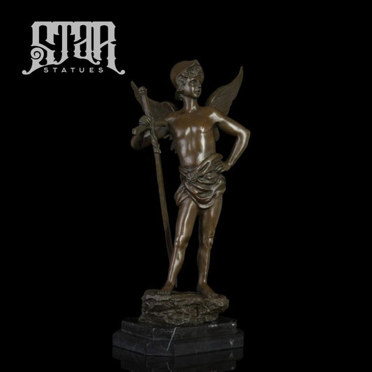 Angel Boy With Wings | Western Art Sculpture Bronze Statue