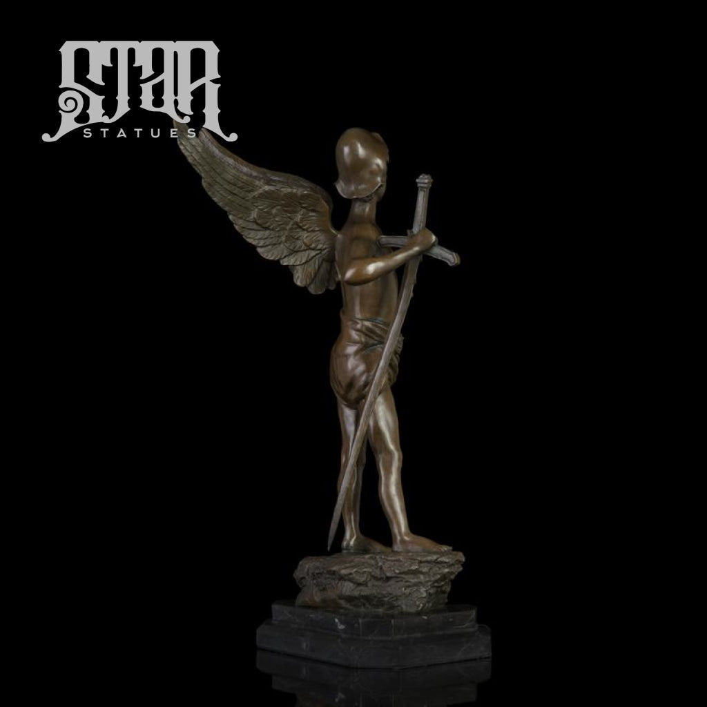 Angel Boy With Wings | Western Art Sculpture Bronze Statue