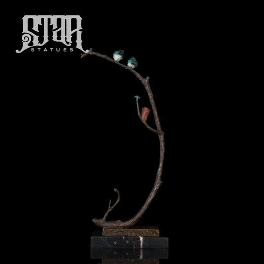 Birds on a Branch | Animal and Wildlife Sculpture | Bronze Statue - Star Statues