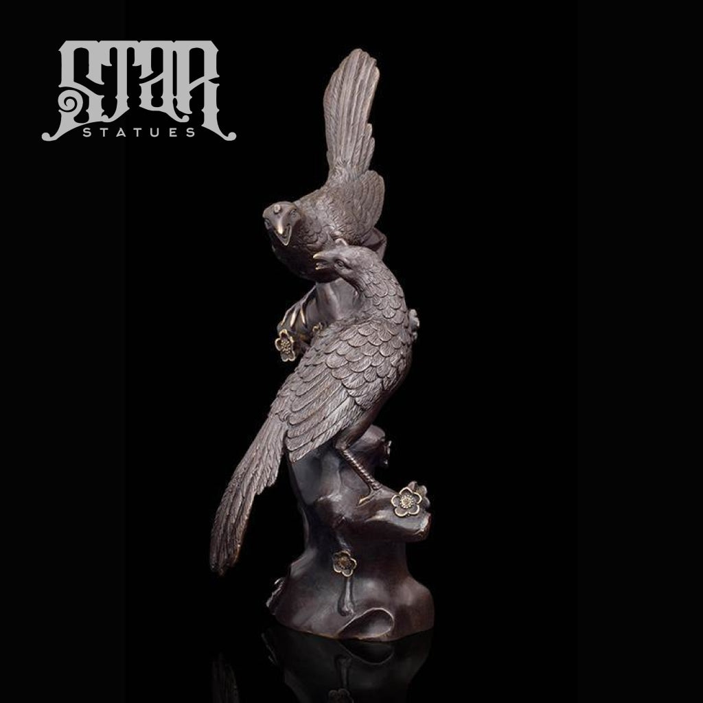 Birds on a Tree | Animal and Wildlife Sculpture | Bronze Statue - Star Statues