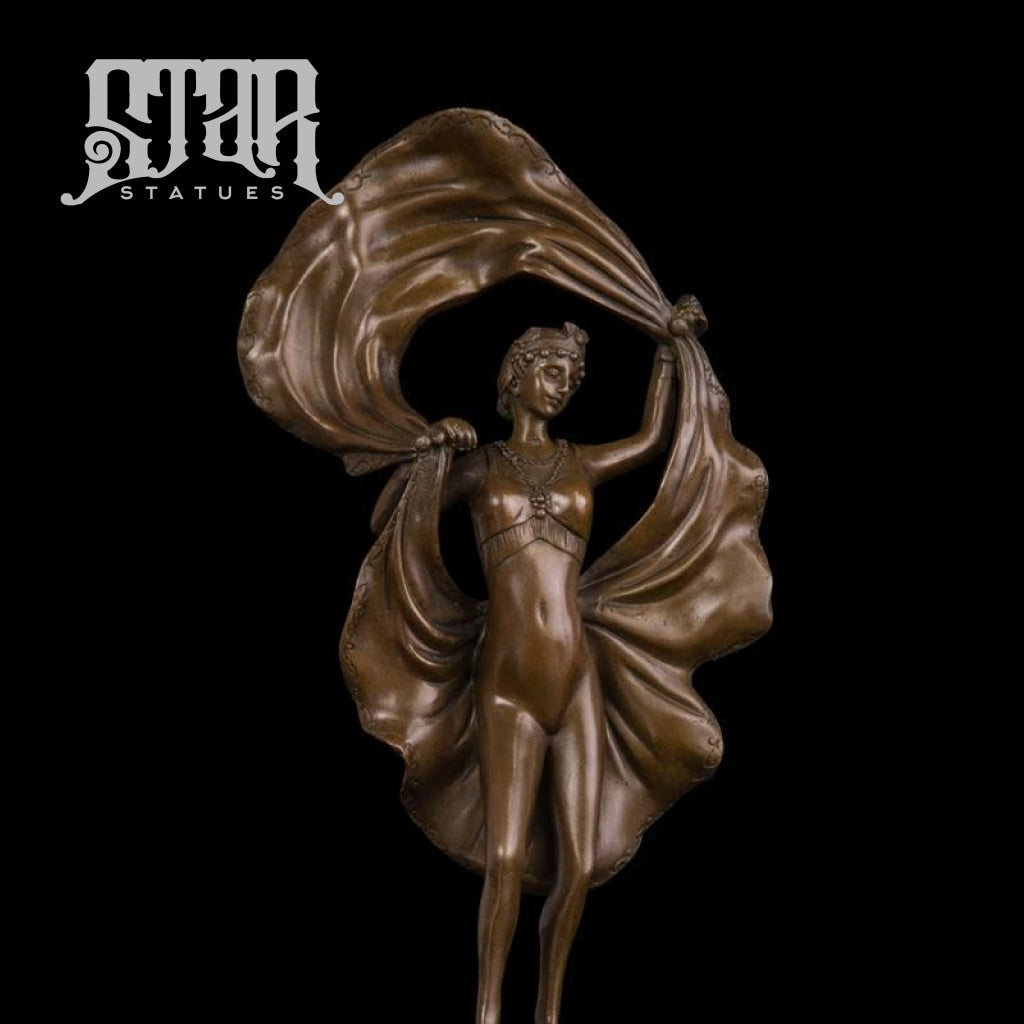 Dancing Lady | Western Art Sculpture Bronze Statue