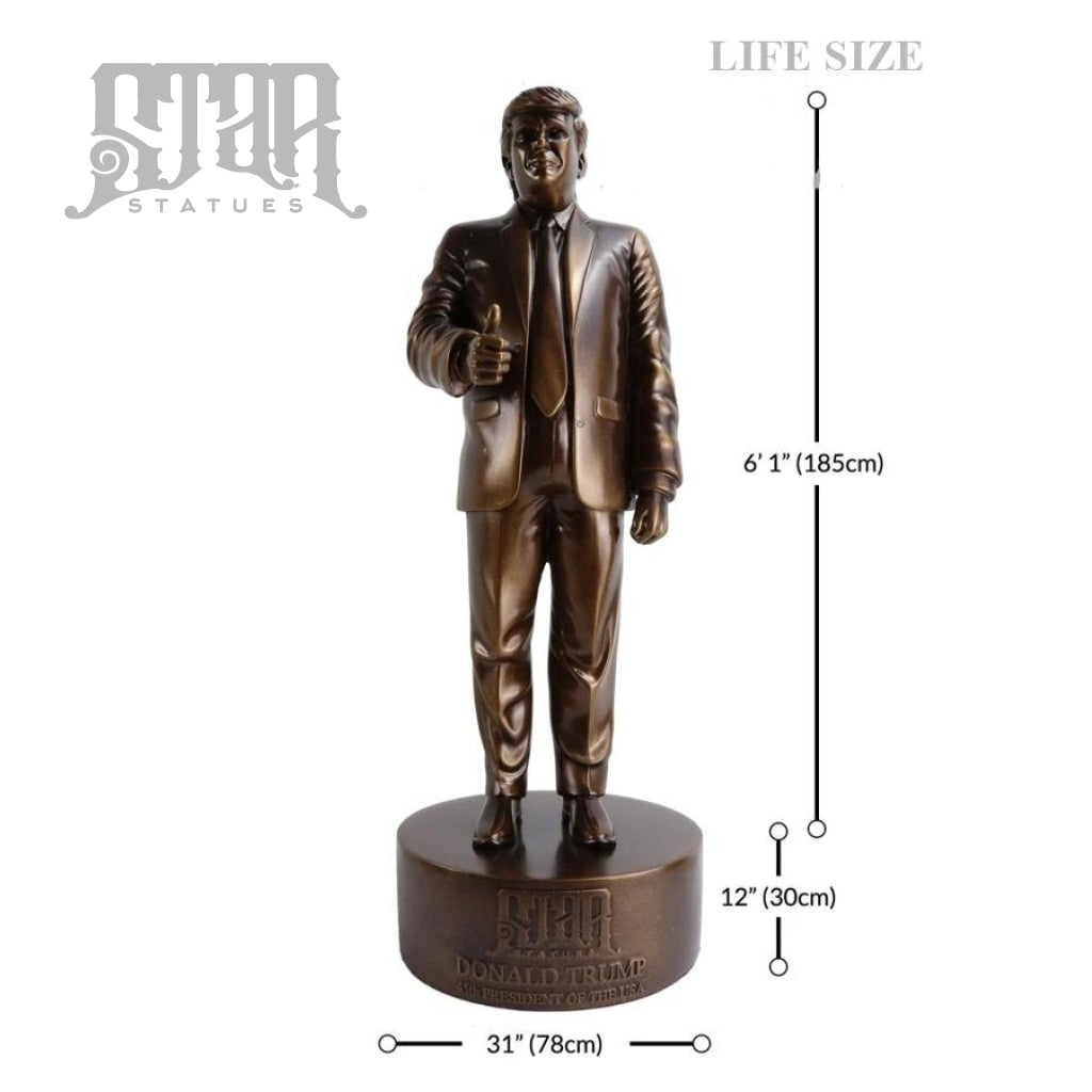 Donald Trump Bronze Statue Life Size