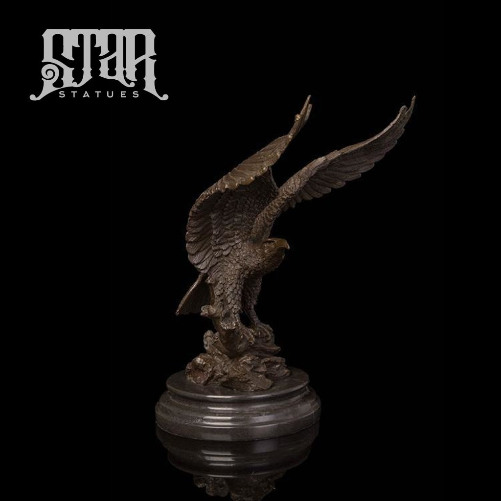 Eagle Spread Winged | Animal and Wildlife Sculpture | Bronze Statue - Star Statues