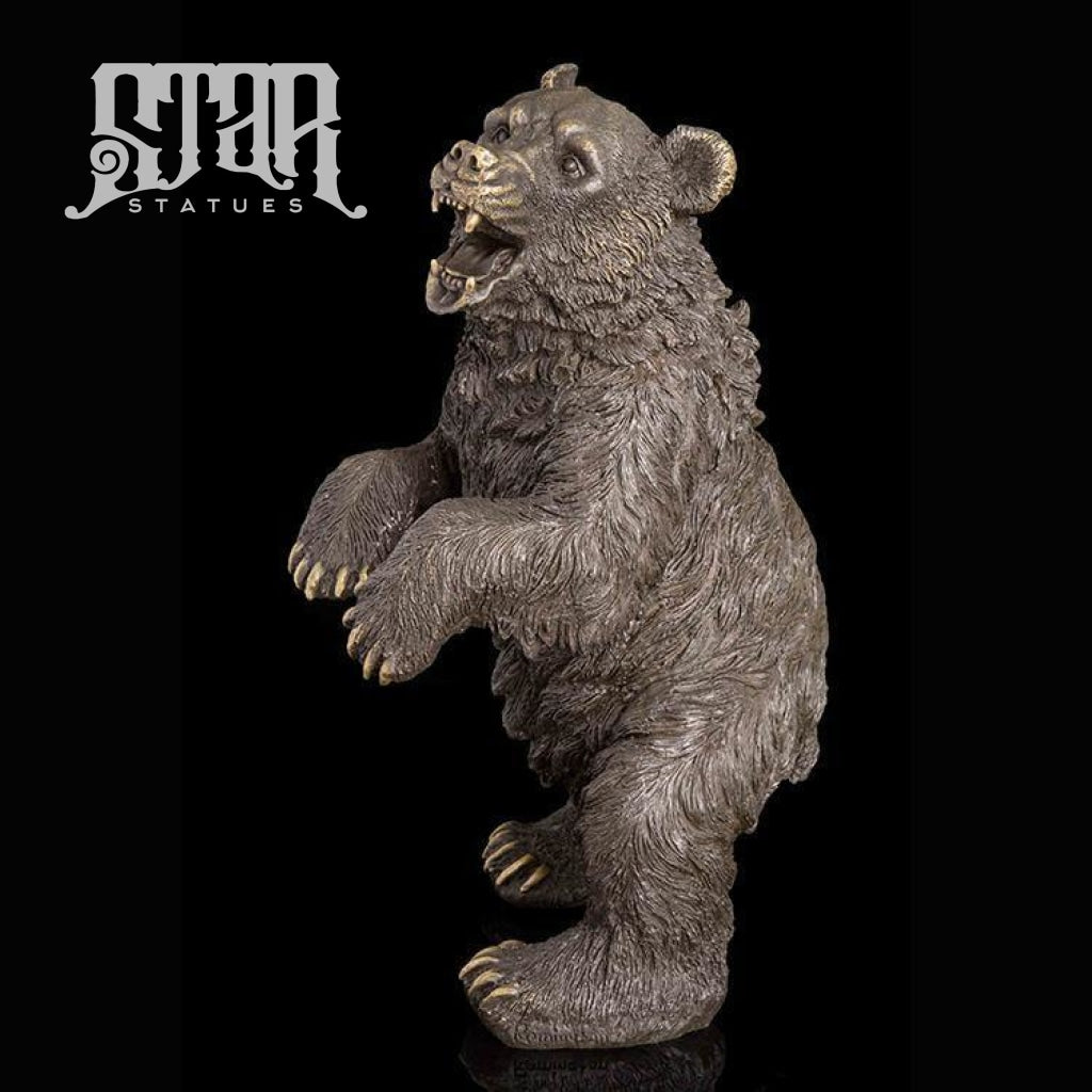 Grizzly Bear Standing | Animal and Wildlife Sculpture | Bronze Statue - Star Statues