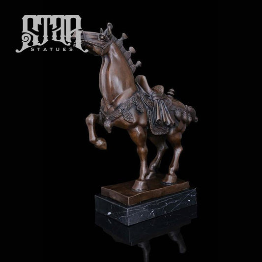Horse Lifting Leg | Animal and Wildlife Sculpture | Bronze Statue - Star Statues