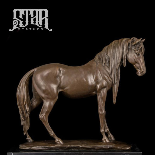 Horse Standing | Animal and Wildlife Sculpture | Bronze Statue - Star Statues