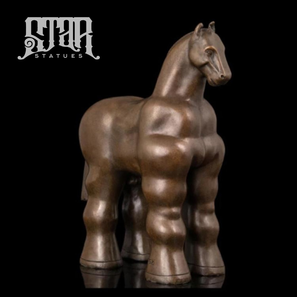 Horse Statue By Fernando Botero | Abstract Sculpture Bronze