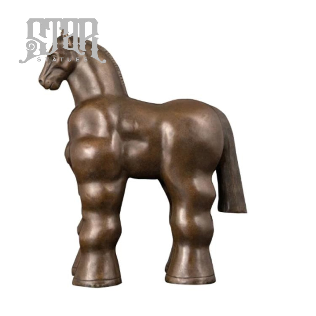 Horse Statue By Fernando Botero | Abstract Sculpture Bronze