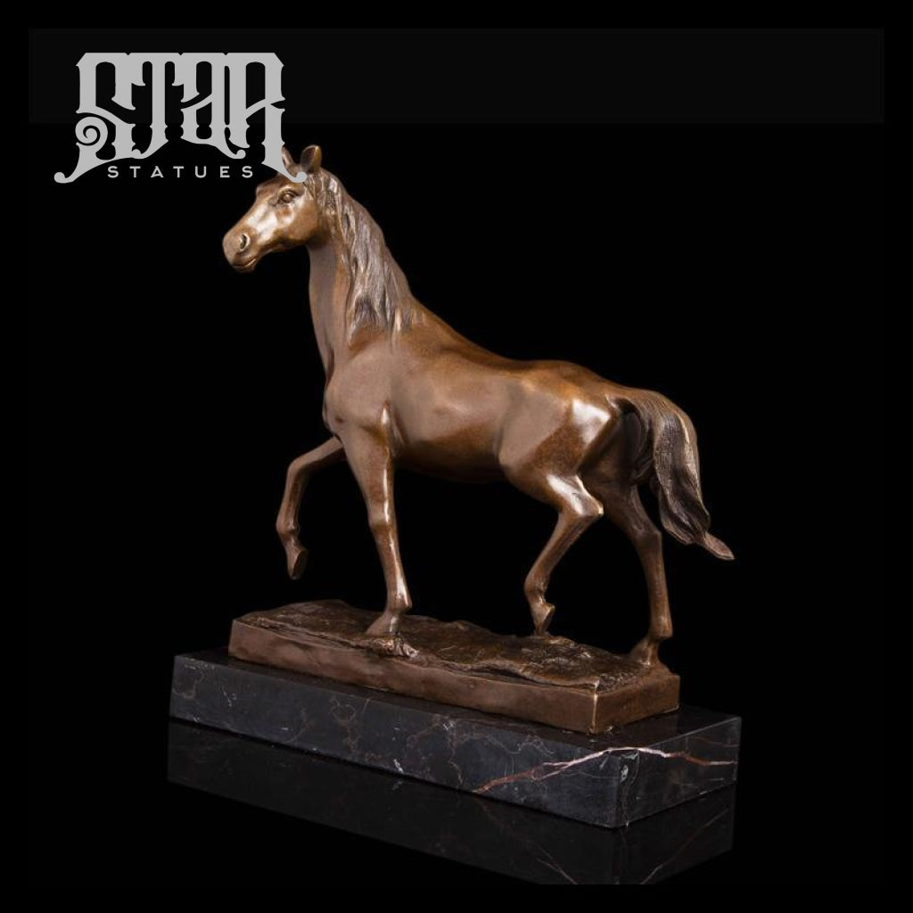 Horse Trotting | Animal and Wildlife Sculpture | Bronze Statue - Star Statues