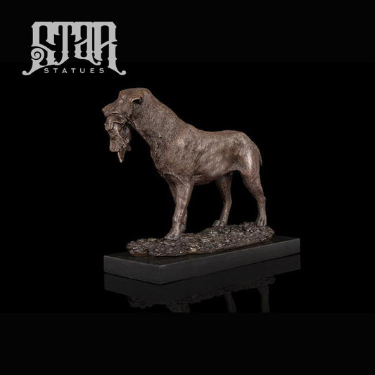 Hunting Dog with Prey | Animal and Wildlife Sculpture | Bronze Statue - Star Statues