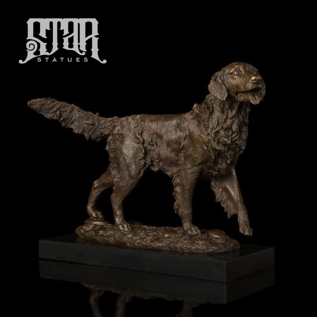 Hunting Dog with Prey | Animal and Wildlife Sculpture | Bronze Statue - Star Statues