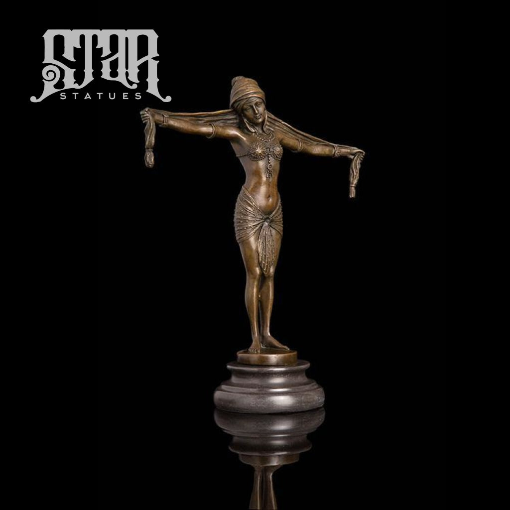 Lady Dancing | Western Art Sculpture | Bronze Statue - Star Statues