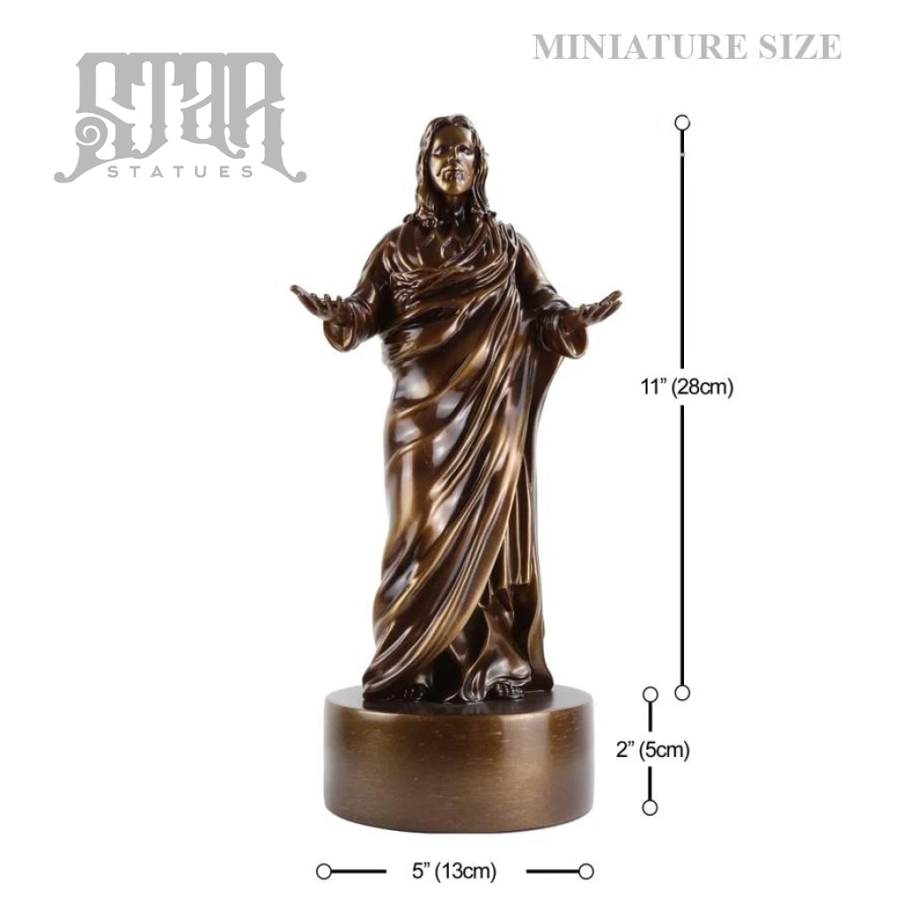 Jesus Bronze Statue Miniature