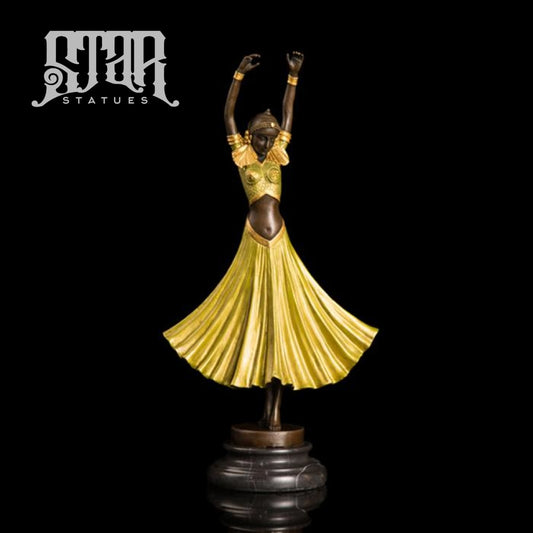 Lady Dancing On Toes | Western Art Sculpture Bronze Statue