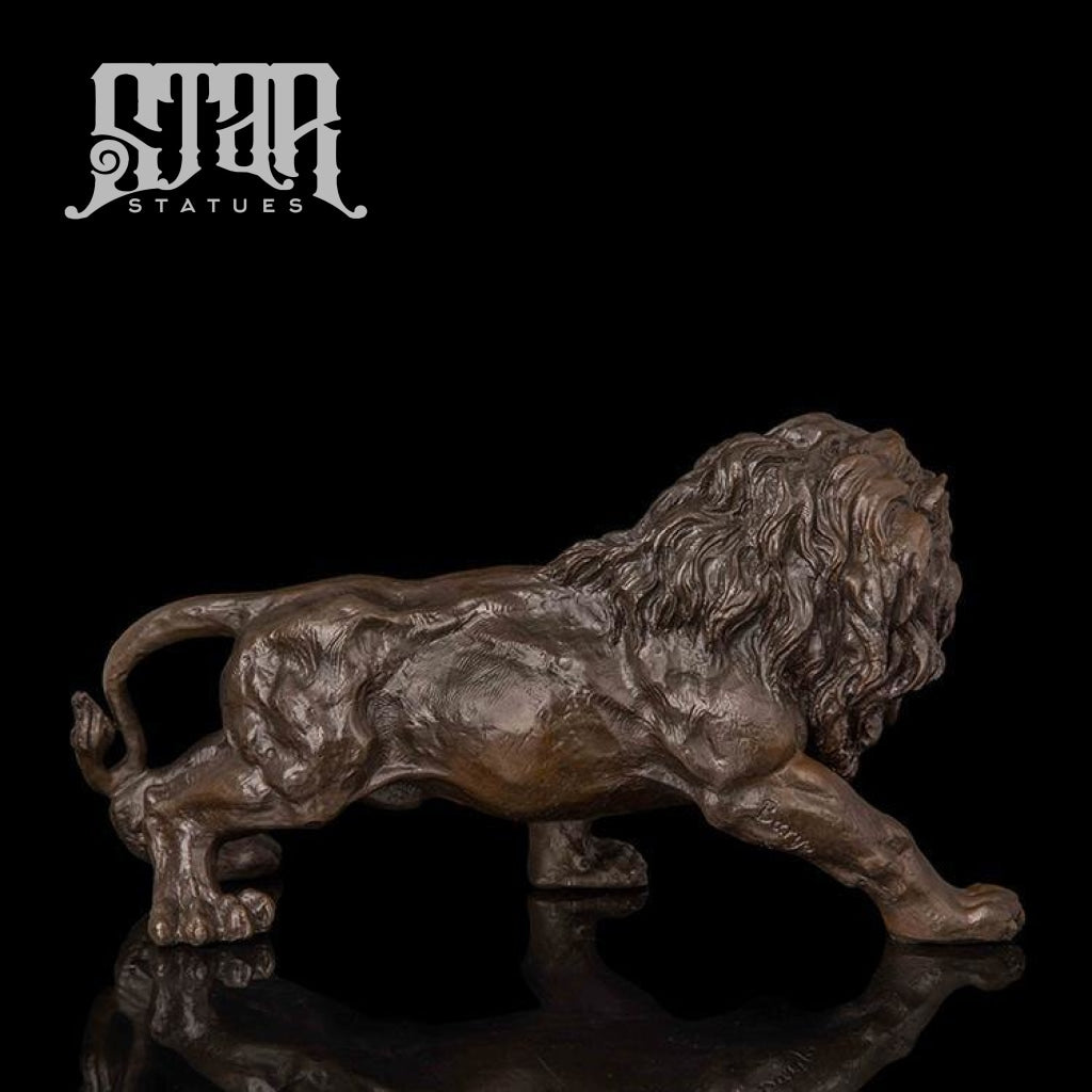 Lion Hunting | Animal and Wildlife Sculpture | Bronze Statue - Star Statues