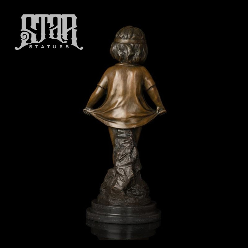 Little Girl | Western Art Sculpture Bronze Statue