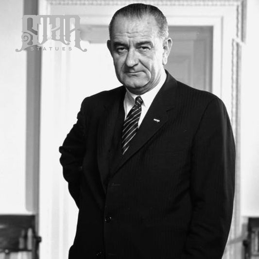 Lyndon B. Johnson Bronze Statue - Star Statues