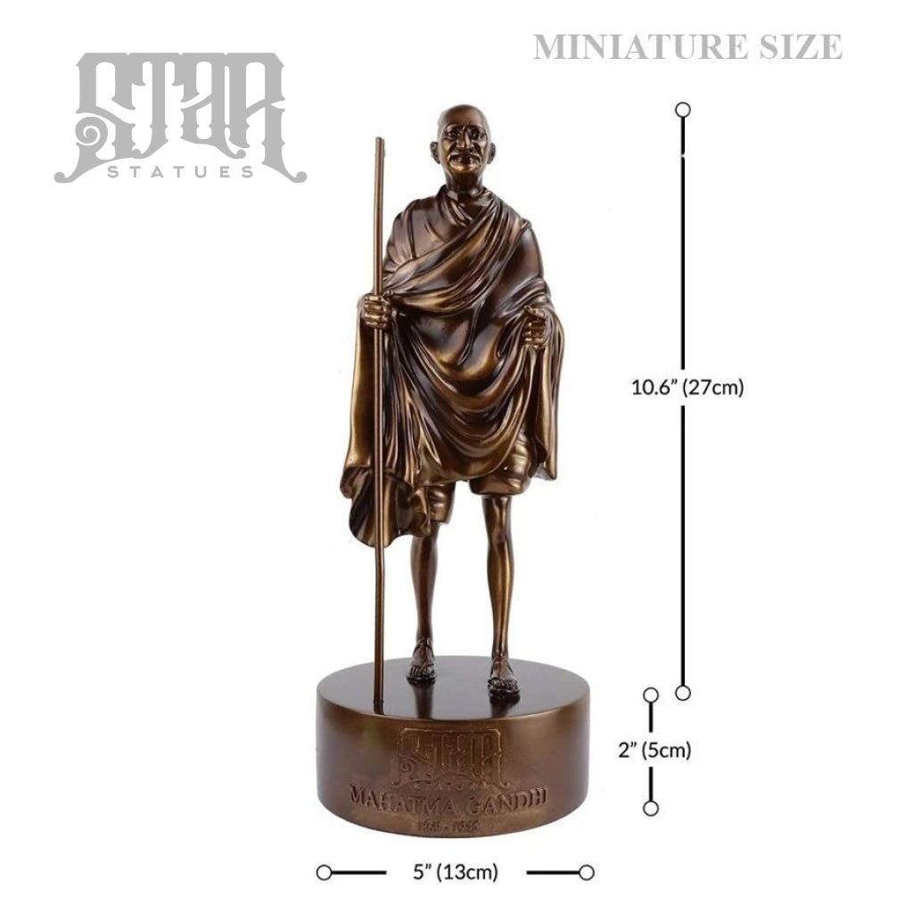 Mahatma Gandhi Bronze Statue Miniature