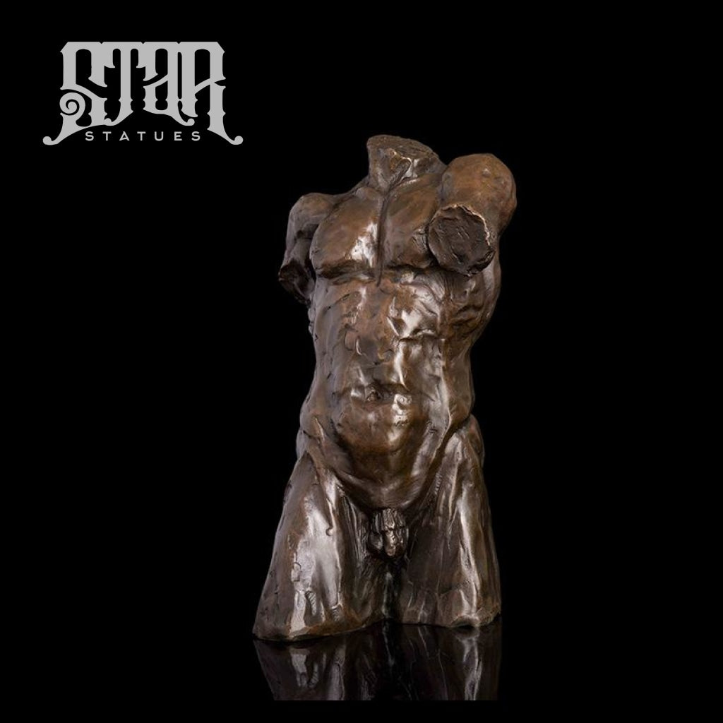 Male Body Bust | Nude And Erotic Sculpture Bronze Statue