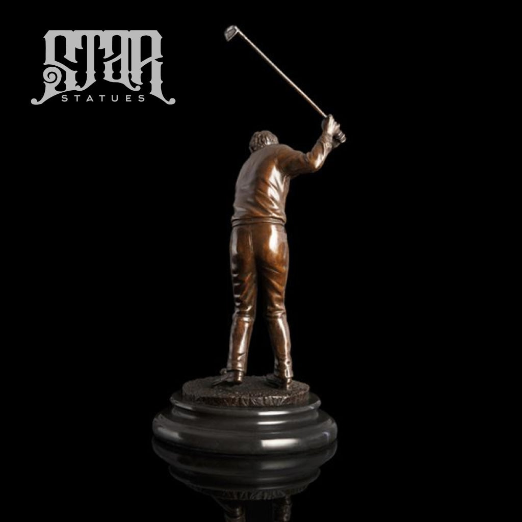 Male Golfer | Western Art Sculpture Bronze Statue