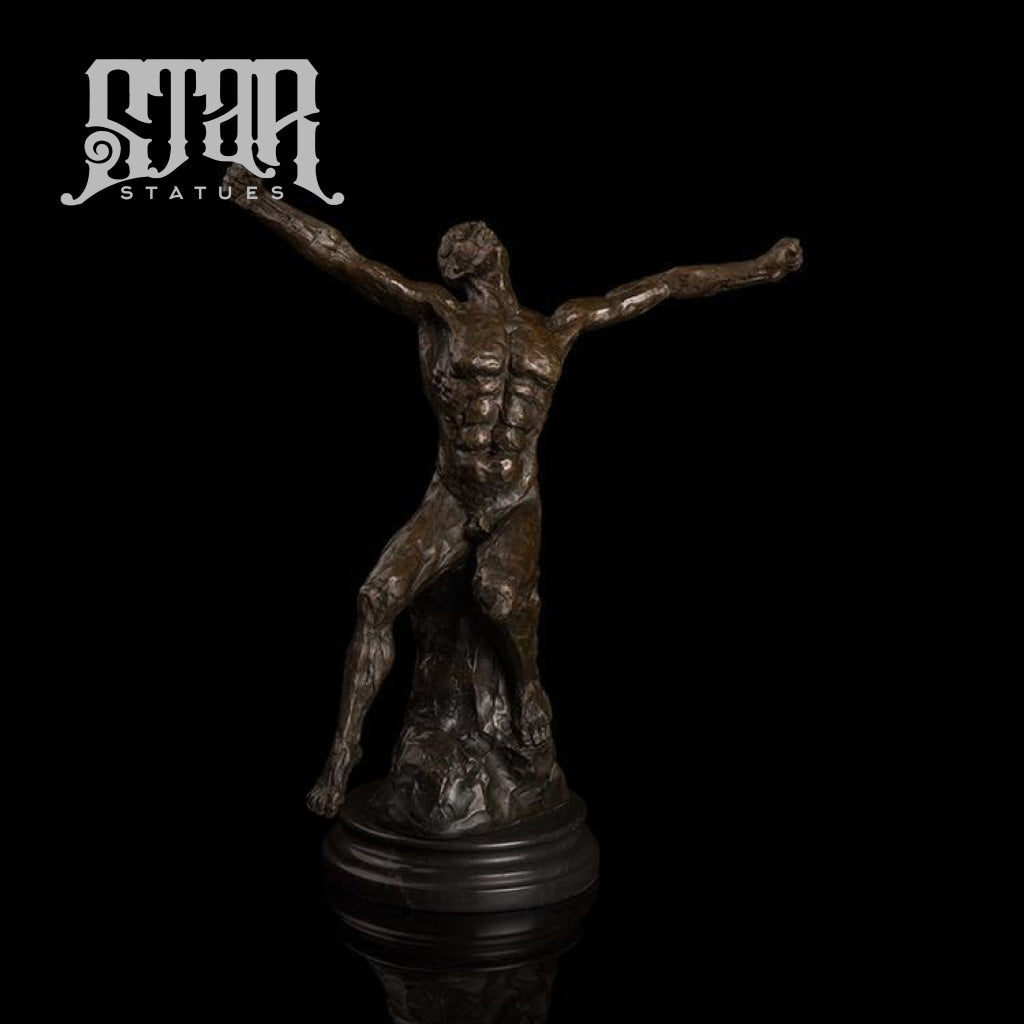 Muscular Male  | Nude and Erotic Sculpture | Bronze Statue - Star Statues