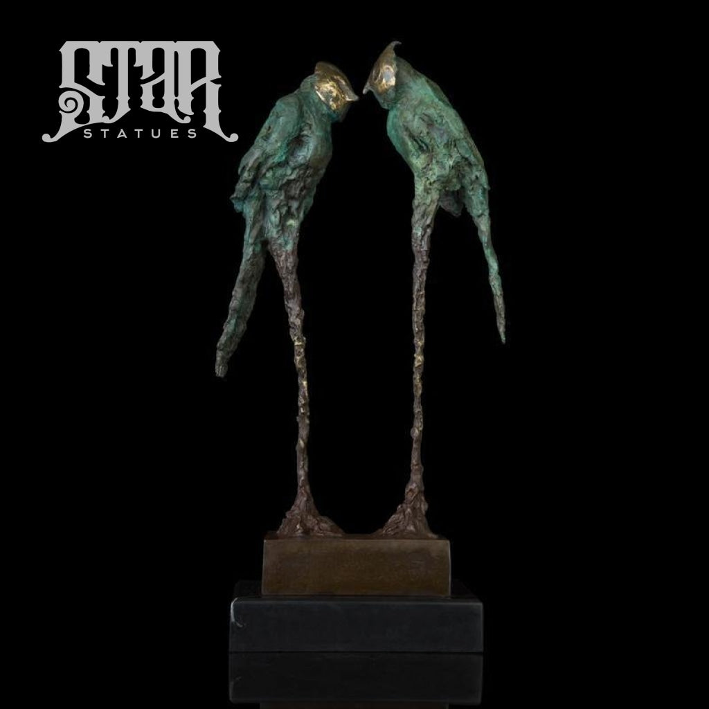 Parrots | Animal and Wildlife Sculpture | Bronze Statue - Star Statues