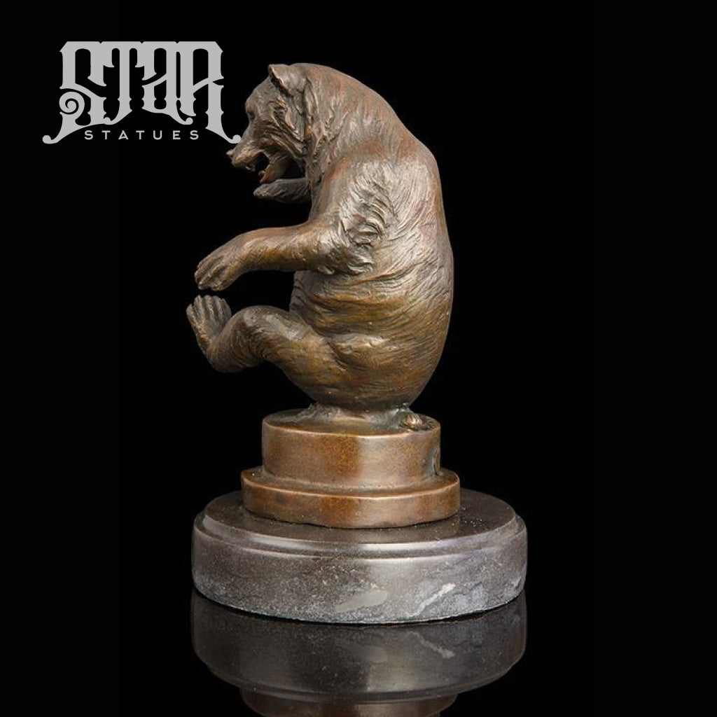 Playful Bear | Animal and Wildlife Sculpture | Bronze Statue - Star Statues