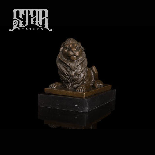 Resting Lion | Animal and Wildlife Sculpture | Bronze Statue - Star Statues