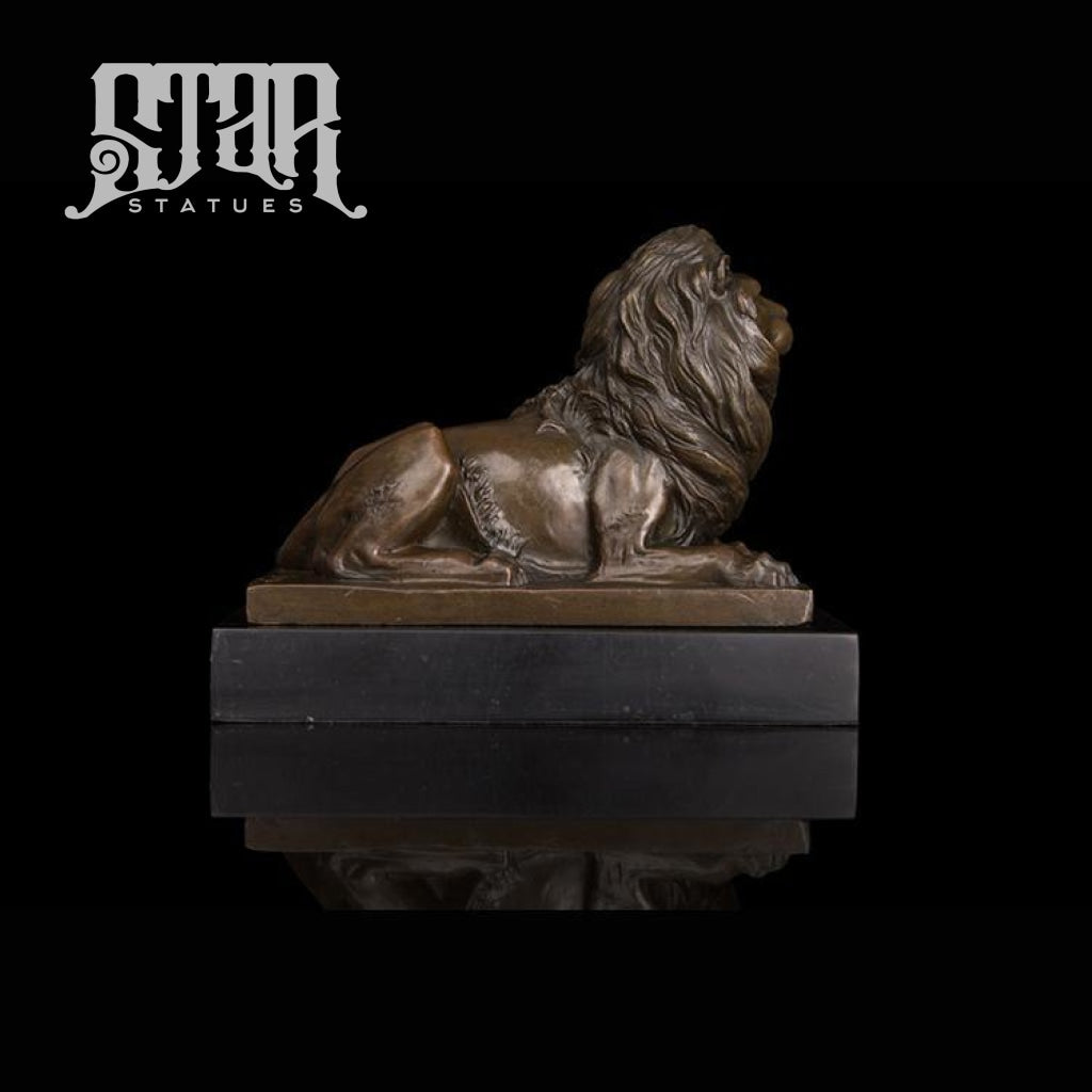 Resting Lion | Animal and Wildlife Sculpture | Bronze Statue - Star Statues