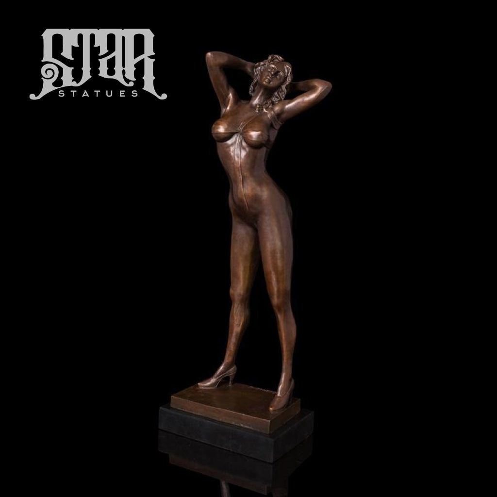 Sexy Female | Nude and Erotic Sculpture | Bronze Statue - Star Statues