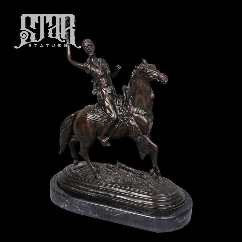 Soldier On Horse | Western Art Sculpture Bronze Statue