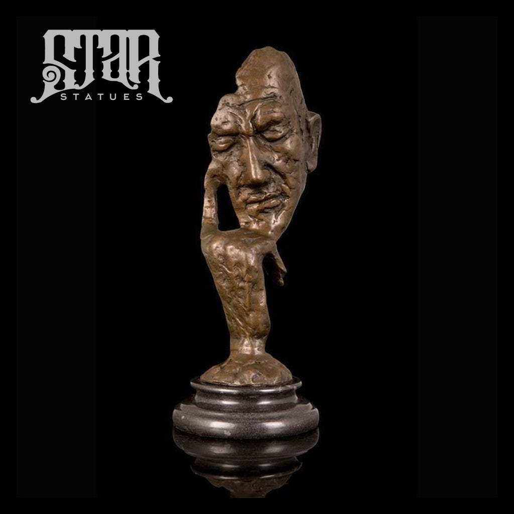Thinker Head Bust | Abstract Sculpture | Bronze Statue - Star Statues